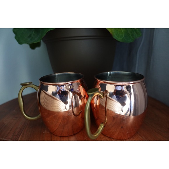 Oggi Moscow mule copper plated mug- Set of 2 - Picture 2 of 5